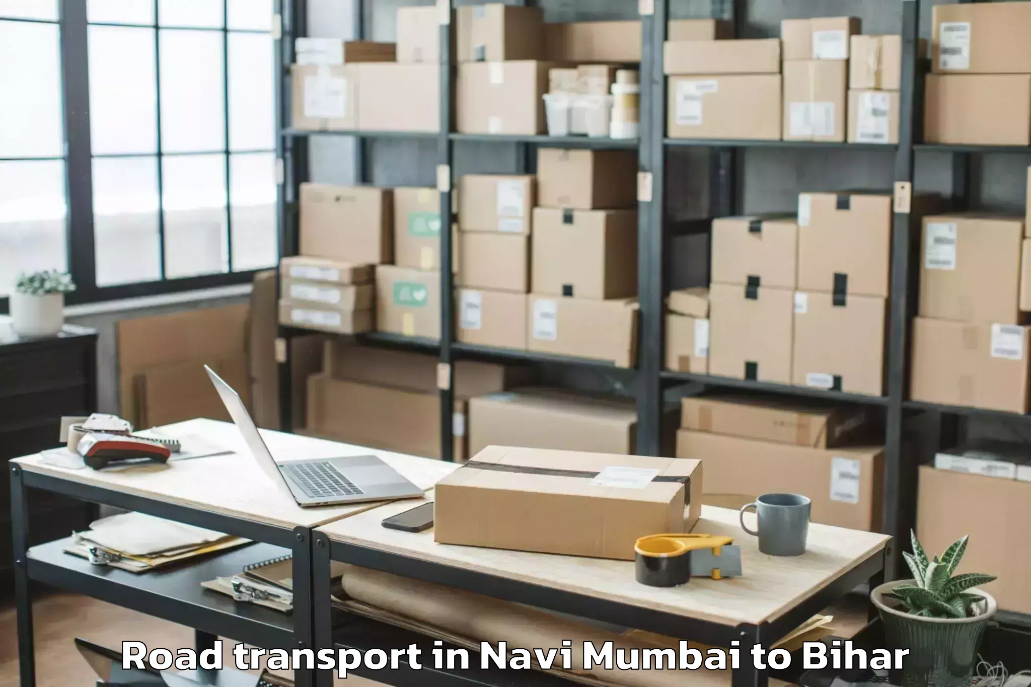 Top Navi Mumbai to Pratapganj Road Transport Available